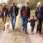 Multi Generation Family On Countryside Walk